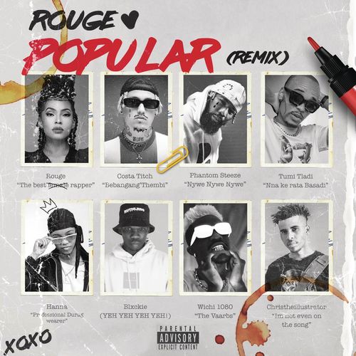 Rouge – Popular (Remix) Ft. Costa Titch, Phantom Steeze, Blxckie mp3 download