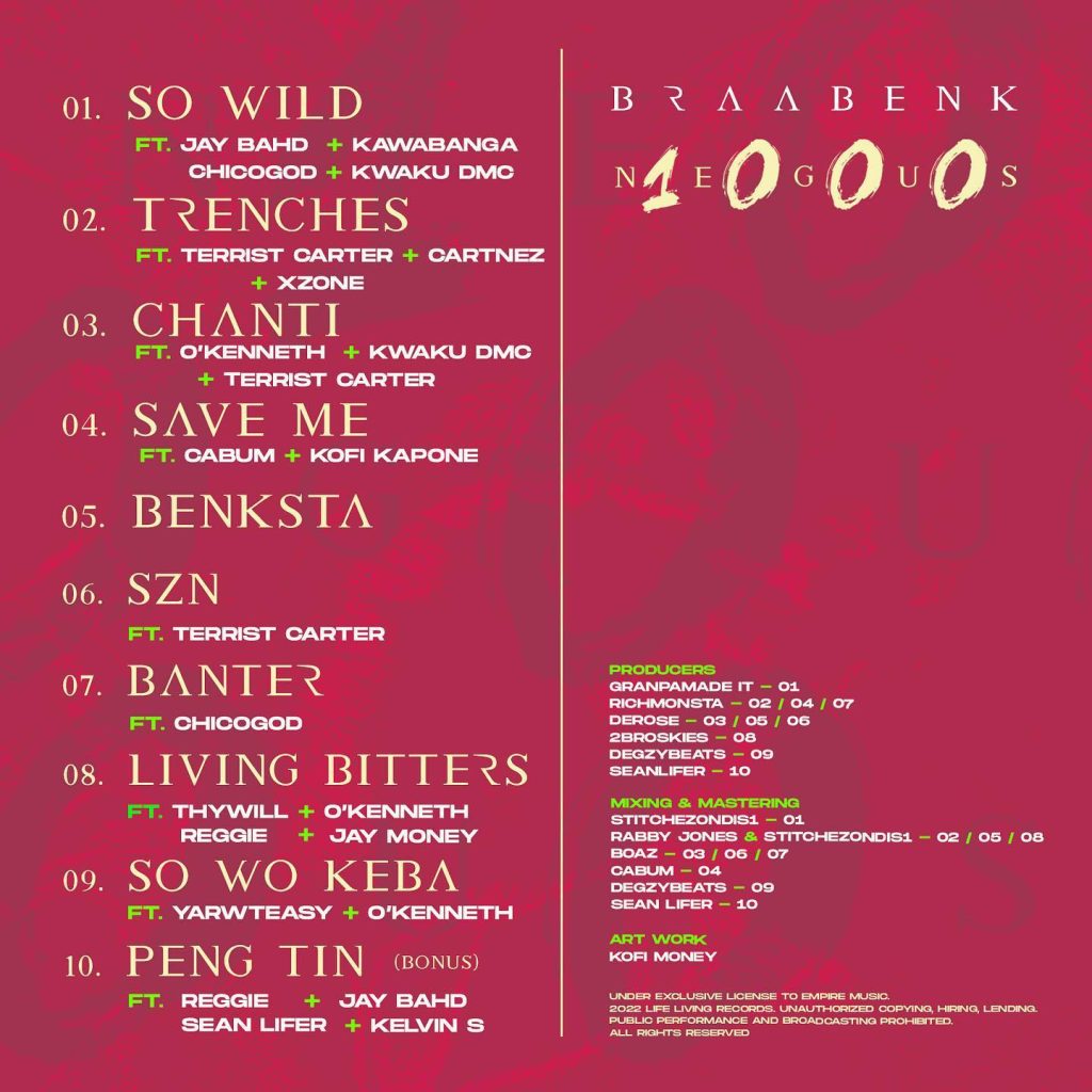 Braa Benk – 1000 Negus (Full Album)
