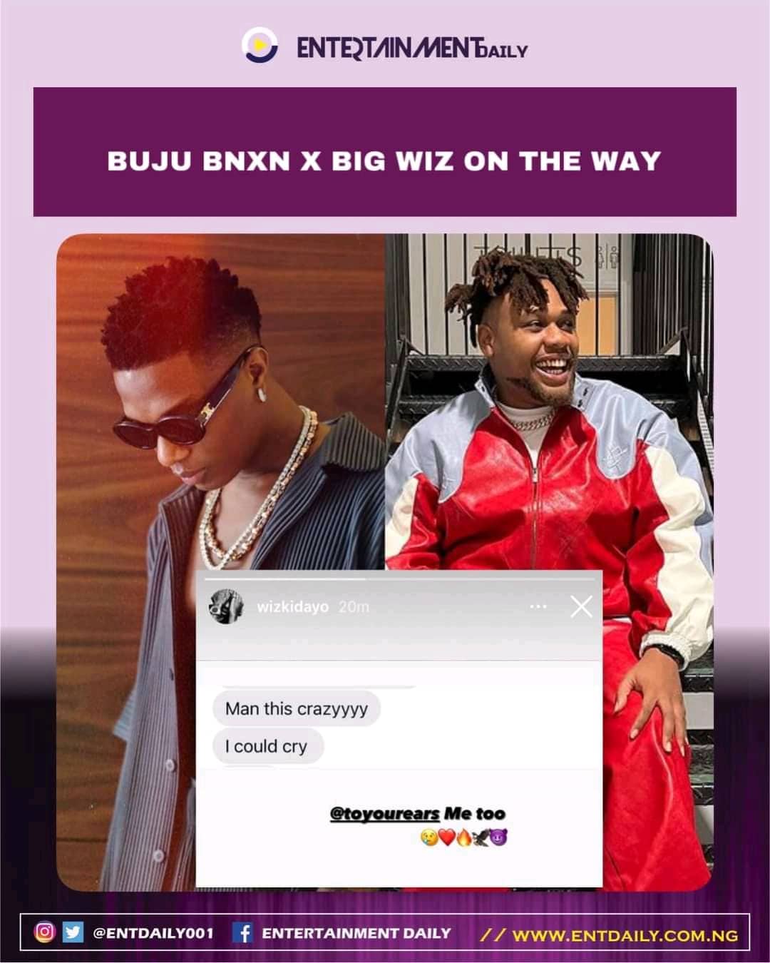 Wizkid & BNXN Sets To Drop Another Hit Song | SEE DETAILS mp3 download