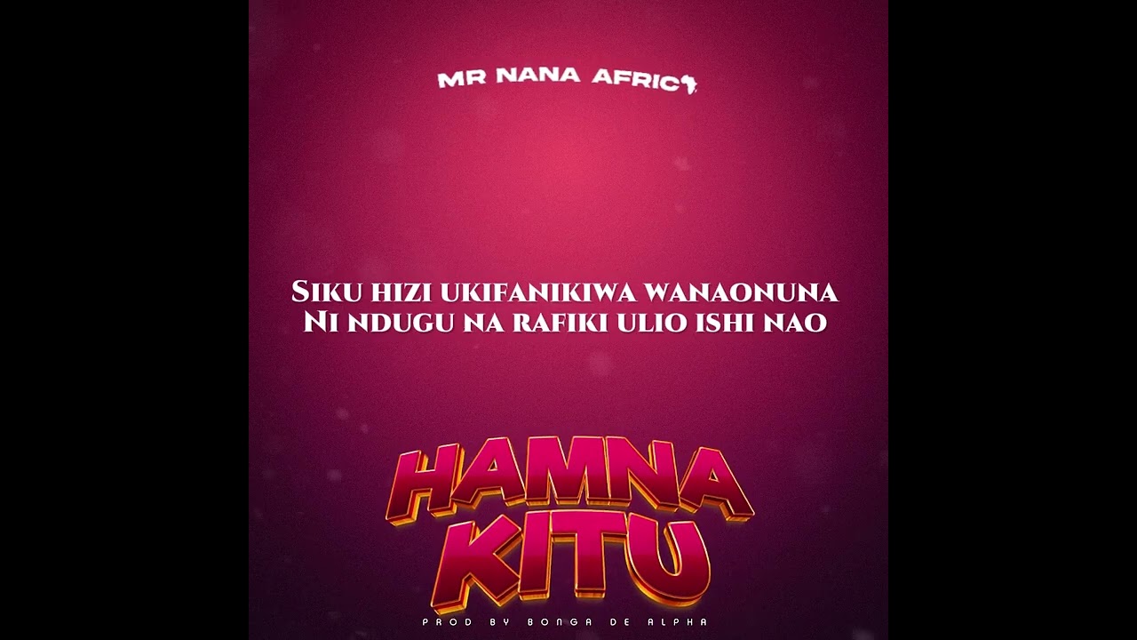 Mr Nana – Hamna Kitu